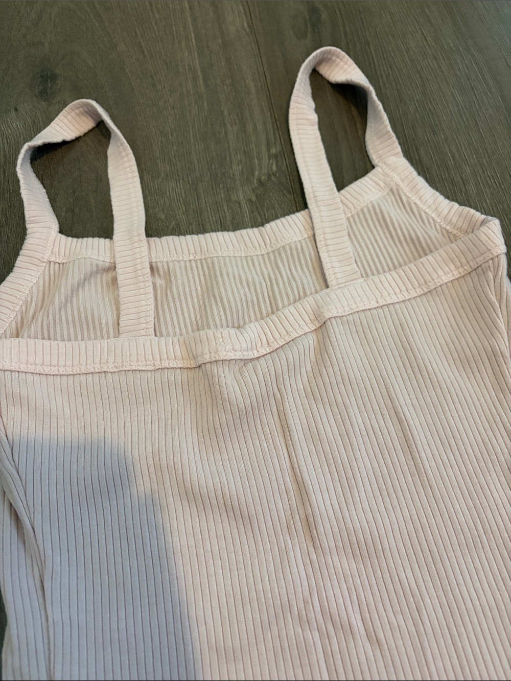 Garage Light Pink Ribbed Tank Top - Picture 4 of 4